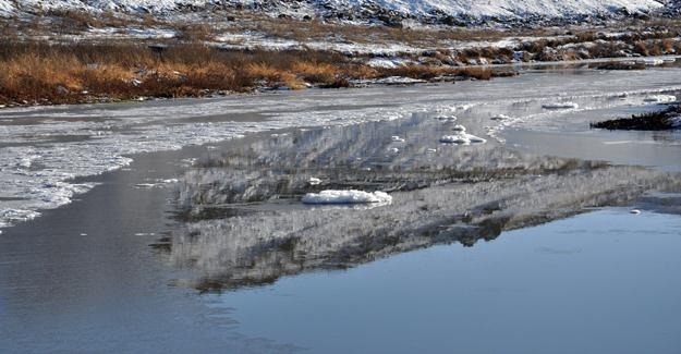 Kars Çayı aşırı soğuktan bir günde doğdu