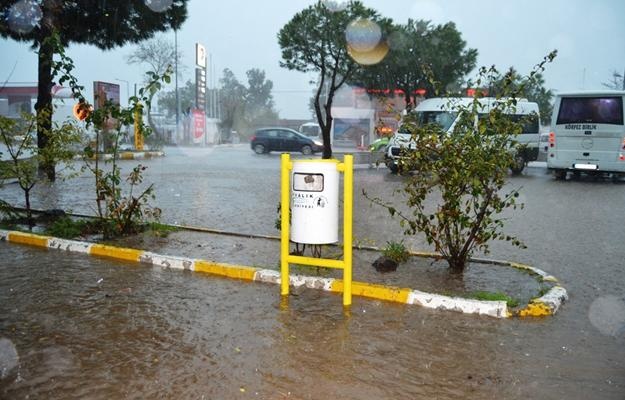 Ayvalık’ta hortum ağaçları devirdi, çatıları uçurdu