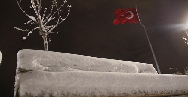 Elazığ’da kar yağışı