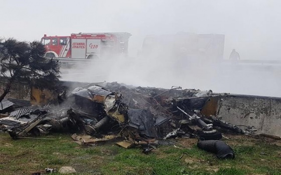 İstanbul'da Düşen Helikopter