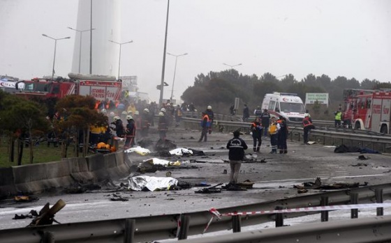 İstanbul'da Düşen Helikopter