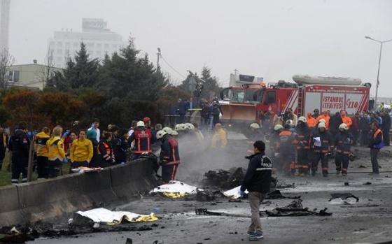 İstanbul'da Düşen Helikopter