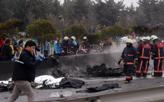 İstanbul'da Düşen Helikopter