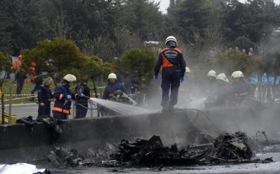 İstanbul'da Düşen Helikopter