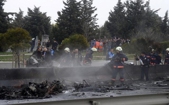 İstanbul'da Düşen Helikopter