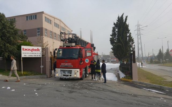 Tekirdağdaki Fabrika Yangını