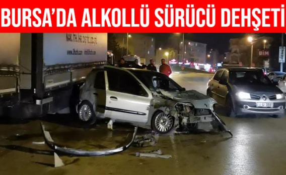 İnegöl'de Alkollü Kadın Sürücü Dehşet Saçtı