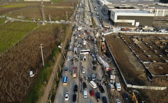 Bursa Kestel'deki Tır Kazası