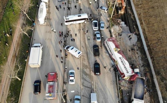Bursa Kestel'deki Tır Kazası