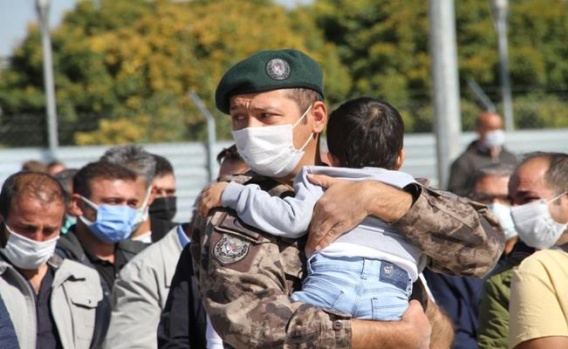 Fırat Kalkanı Harekatı Şehidi Cihat Şahin'in Naaşı Memleketine Getirildi