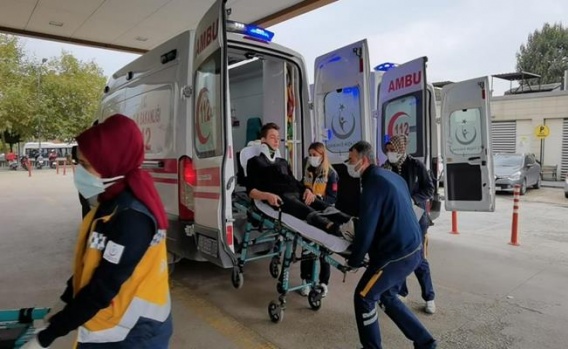 Bursa İnegöl Mahmudiye'de Trafik Kazası