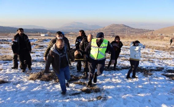 Kayseri Erenler'de Otobüs Devrildi