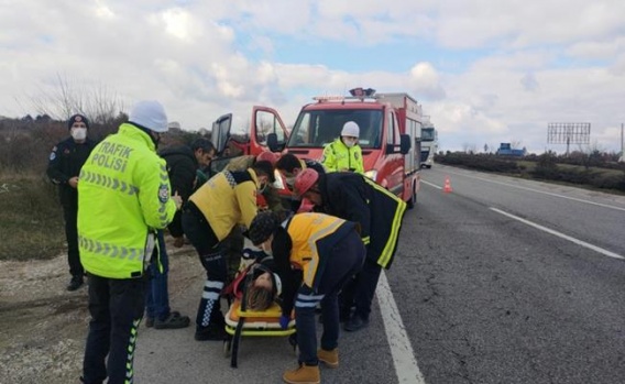 Orhangazideki kazada sürücü yaralandı