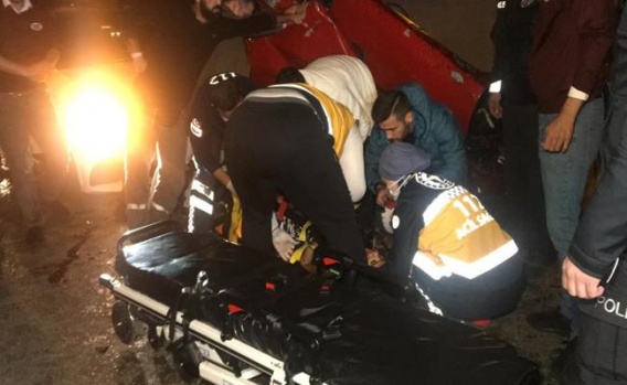 Bursa Osmangazi'de Zincirleme Trafik Kazası