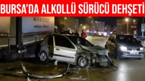 İnegöl'de Alkollü Kadın Sürücü Dehşet Saçtı