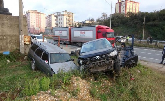 Trabzon'daki Trafik Kazasında Kişi 7 Yaralandı