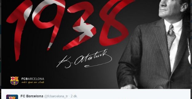 Barcelona'dan Atatürk paylaşımı