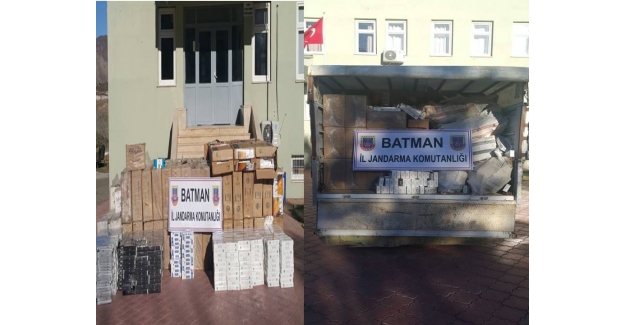 Batman'da 74 bin 617 paket kaçak sigara ele geçirildi