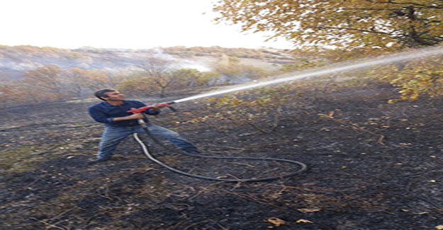 Biga'da 5 hektar tarım arazisi yandı