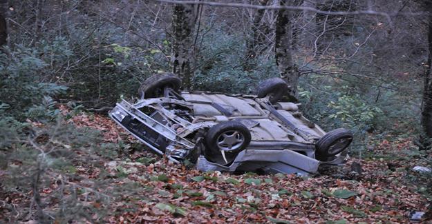 Bursa İnegöl'de Otomobil Uçuruma Yuvarlandı: 4 Yaralı