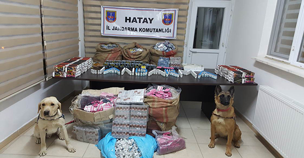 Hatay’da piyasa değeri 1 milyon TL'lik uyarıcı hap ele geçirildi