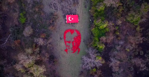 Karacabey Longozu'nda Atatürk silueti