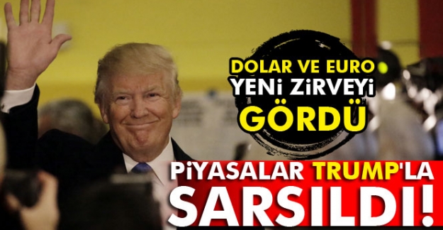 Piyasalar Trump'la sarsıldı