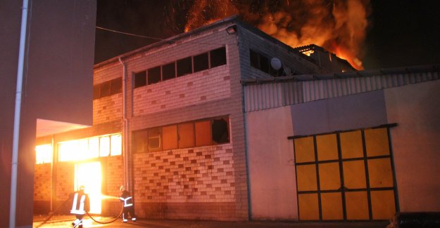 Samsun'da fabrika yangını