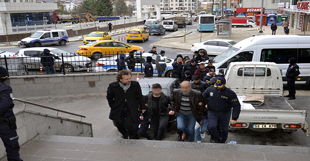 Tekirdağ'da 10 PKK şüphelisi adliyeye sevk edildi