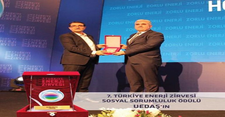 UEDAŞ’a sosyal sorumluluk ödülü