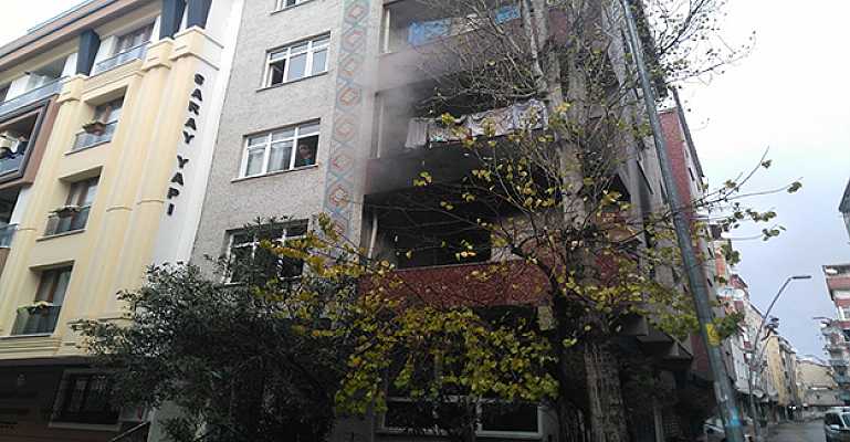 Bahçelievler'de korkutan yangın
