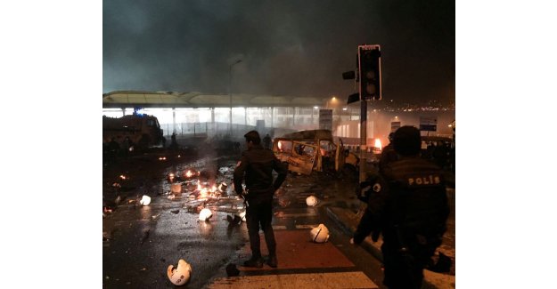 Beşiktaş’ta saldırının gerçekleştiği olay yeri görüntülendi