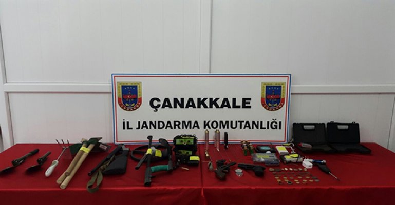 Çanakkale’de tarihi eser operasyonu