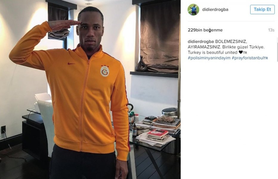 Drogba'dan teröre tepki