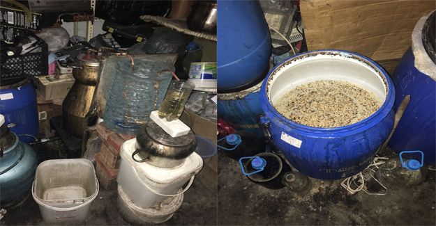 Hayrabolu'da 79 kilo sahte içki ele geçirildi