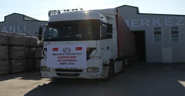 İHH’dan Suriye’ye 2 bin ton un