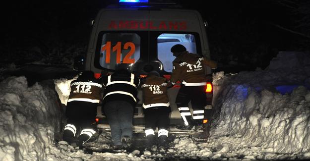 İnegöl'de Dağ Köyünde Hastalanan Bebek ve İmam İçin Seferberlik