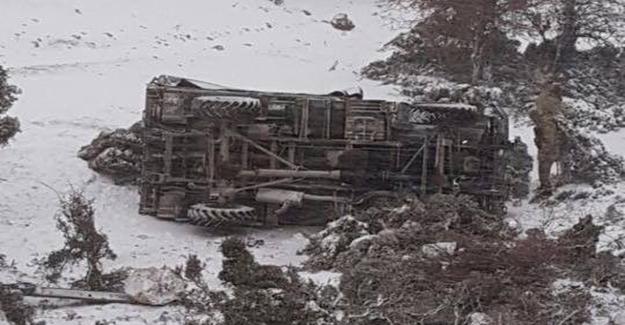 Isparta’da askeri araç kaza yaptı: 3 asker hafif yaralı