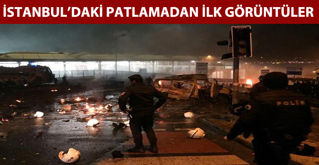 İstanbul Beşiktaş'taki Patlamadan İlk Görüntüler