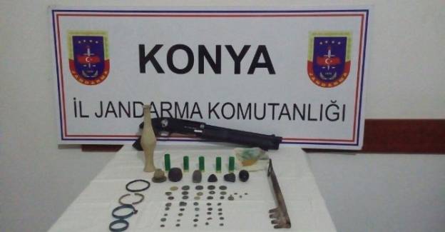 Konya’da tarihi eser kaçakçısı 3 kişi gözaltına alındı