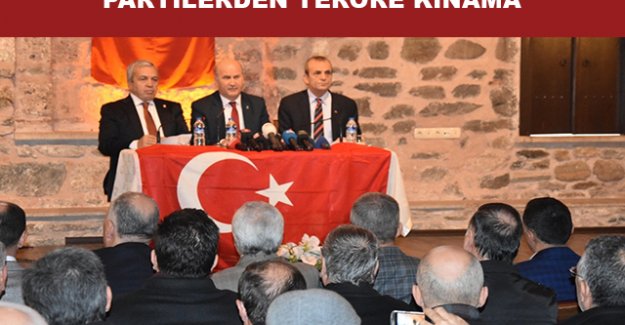 Partilerden Teröre Kınama