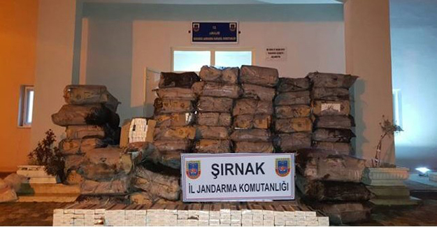 Şırnak’ta 1 Milyon TL değerinde kaçak sigara ele geçirildi