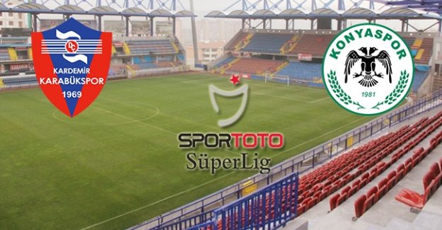 Süper Toto Süper Lig: Kardemir Karabükspor: 0 - Atiker Konyaspor: 1 (İlk Yarı)