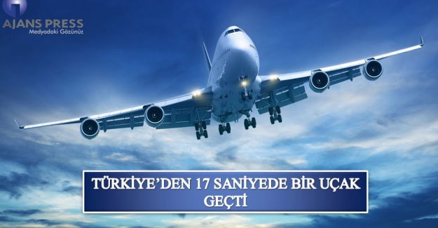 Türkiye'den 17 Saniyede Bir Uçak Geçti