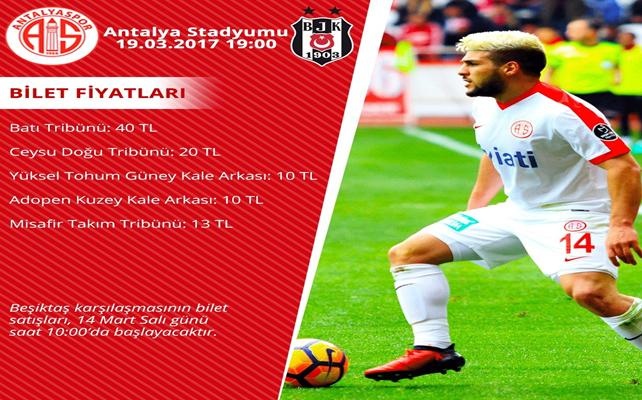 Antalyaspor’da Beşiktaş maçı biletleri satışa çıktı