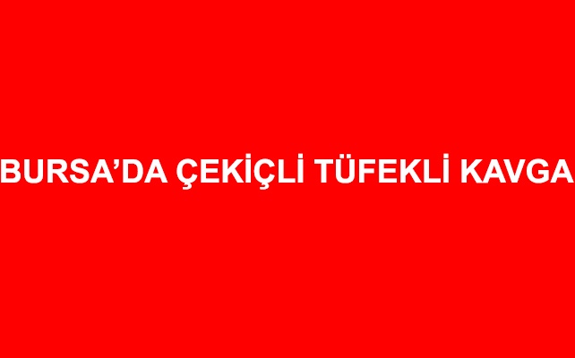 Bursa'da Çekiçli, Tüfekli Kavga