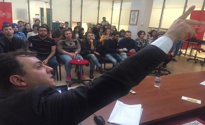 İHA Bölge Müdürü Altıkardeş, genç gazetecilere tecrübelerini anlattı