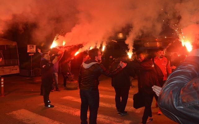 Trabzonspor'a coşkulu karşılama