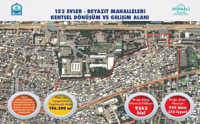 152 Evler ve Beyazıt Mahalleleri Modern Yapılara Kavuşacak