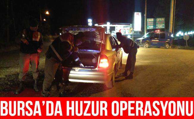 Bursa'daki Huzur Operasyonu'nda 37 kişi yakalandı